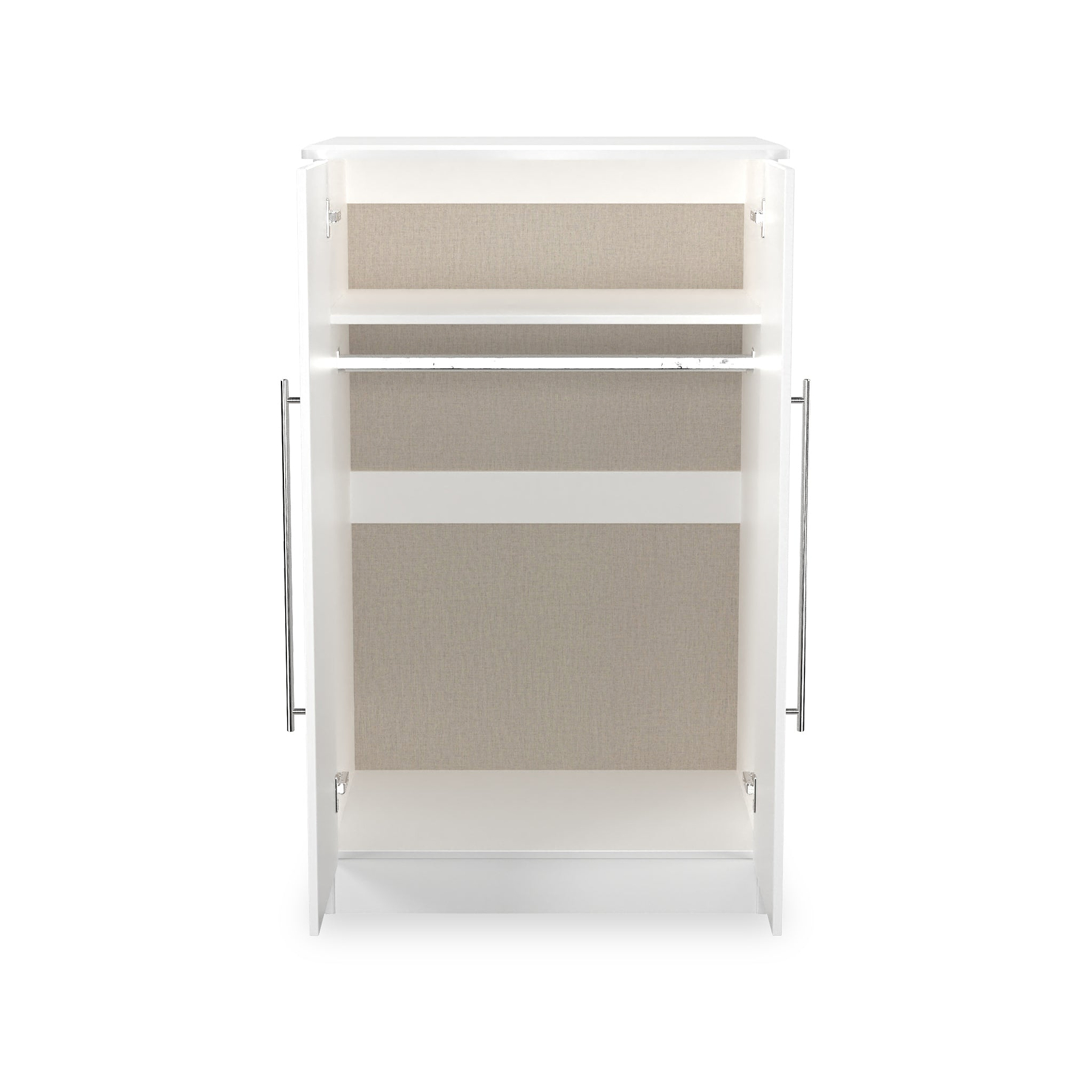 Bramwell 2 Door Small Wardrobe White from Roseland Furniture