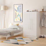 Bramwell 2 Door Small Wardrobe White from Roseland Furniture