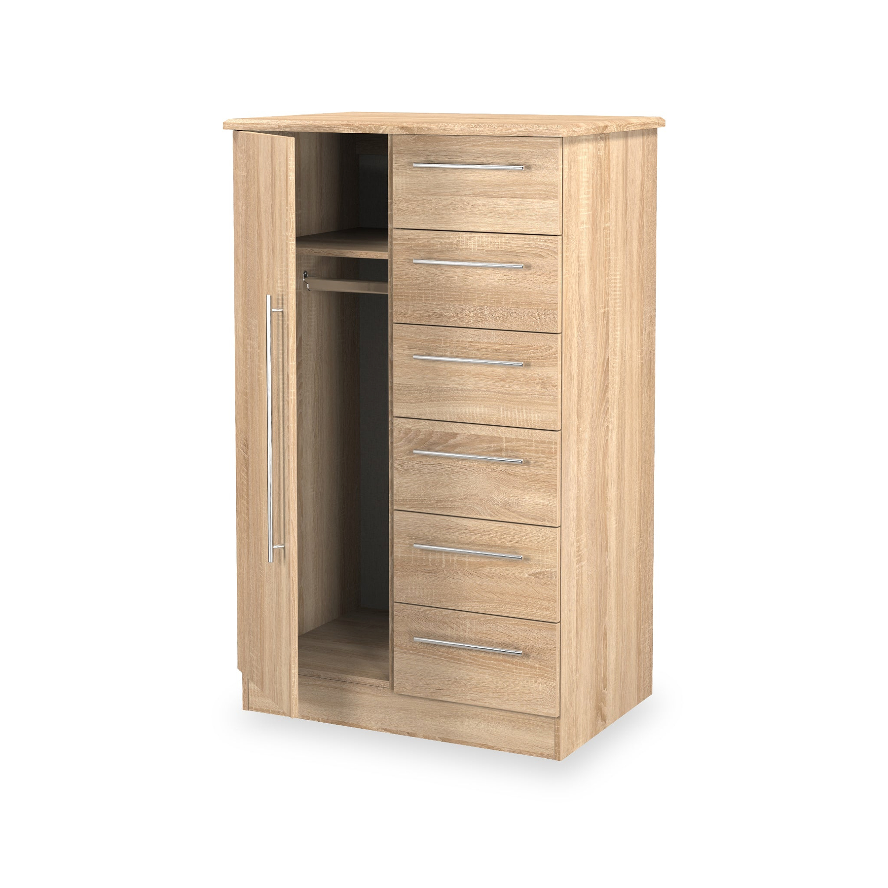 Bramwell Childrens Wardrobe Oak from Roseland Furniture