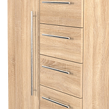 Bramwell Childrens Wardrobe Oak from Roseland Furniture