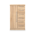 Bramwell Childrens Wardrobe Oak from Roseland Furniture