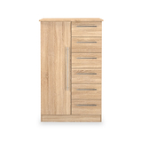 Bramwell Childrens Wardrobe Oak from Roseland Furniture