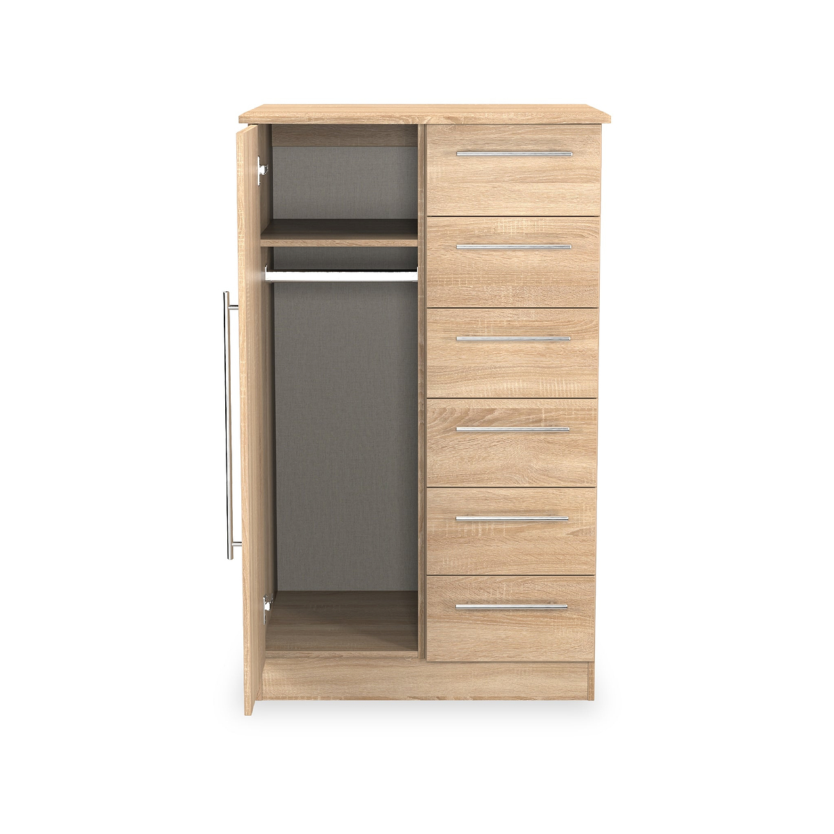 Bramwell Childrens Wardrobe Oak from Roseland Furniture