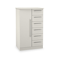 Bramwell Childrens Wardrobe Grey from Roseland Furniture
