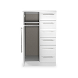 Bramwell Childrens Wardrobe White from Roseland Furniture