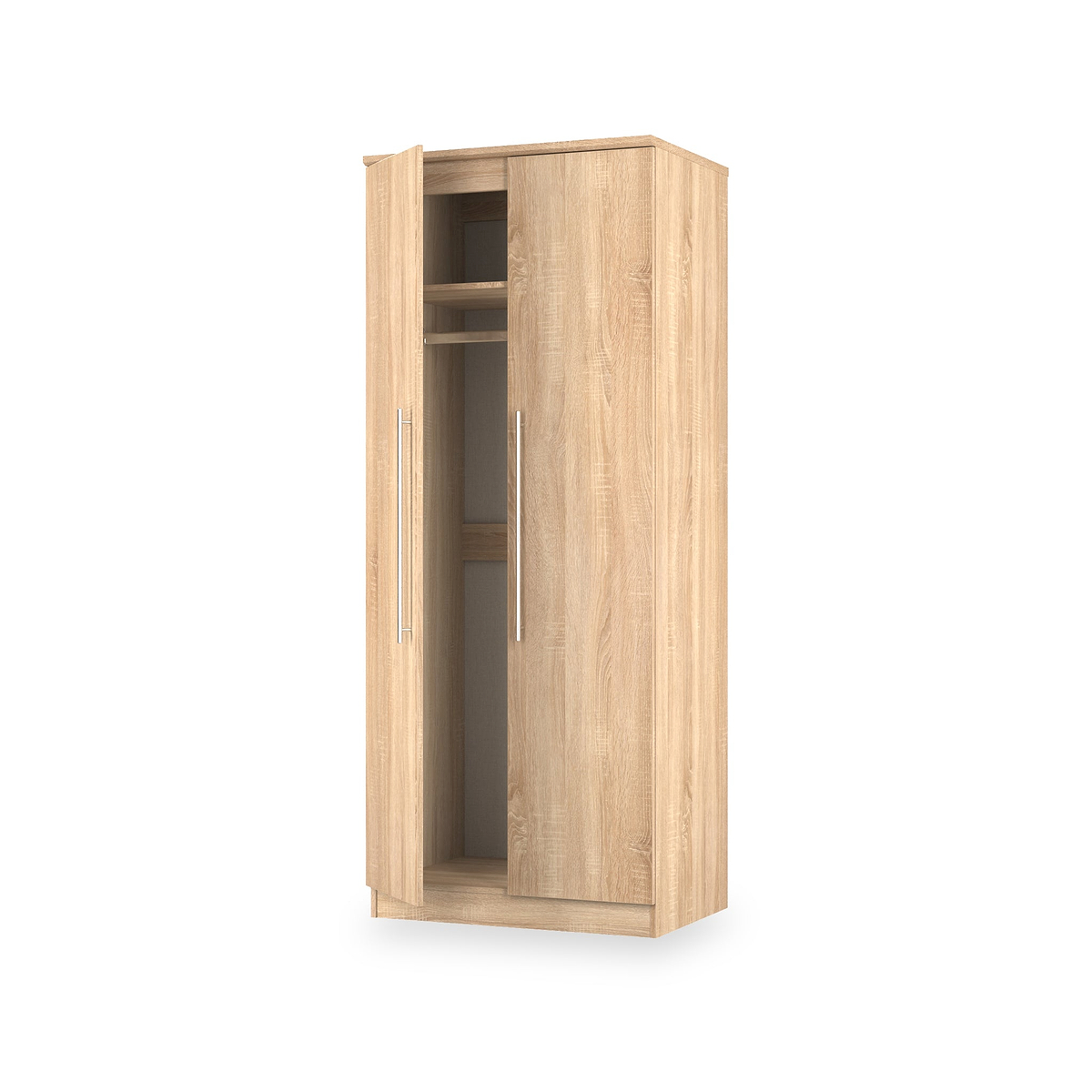 Bramwell Double Wardrobe Oak from Roseland Furniture