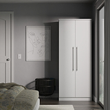 Bramwell Double Wardrobe Grey from Roseland Furniture