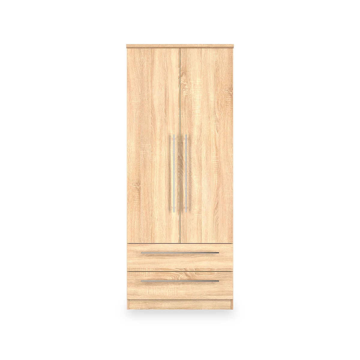 Bramwell Double Wardrobe w Drawers Oak from Roseland Furniture