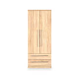 Bramwell Double Wardrobe w Drawers Oak from Roseland Furniture