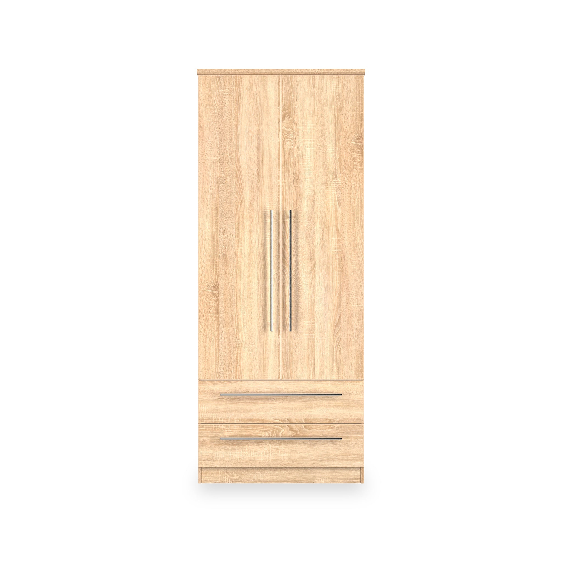 Bramwell Double Wardrobe w Drawers Oak from Roseland Furniture