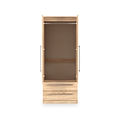 Bramwell Double Wardrobe w Drawers Oak from Roseland Furniture
