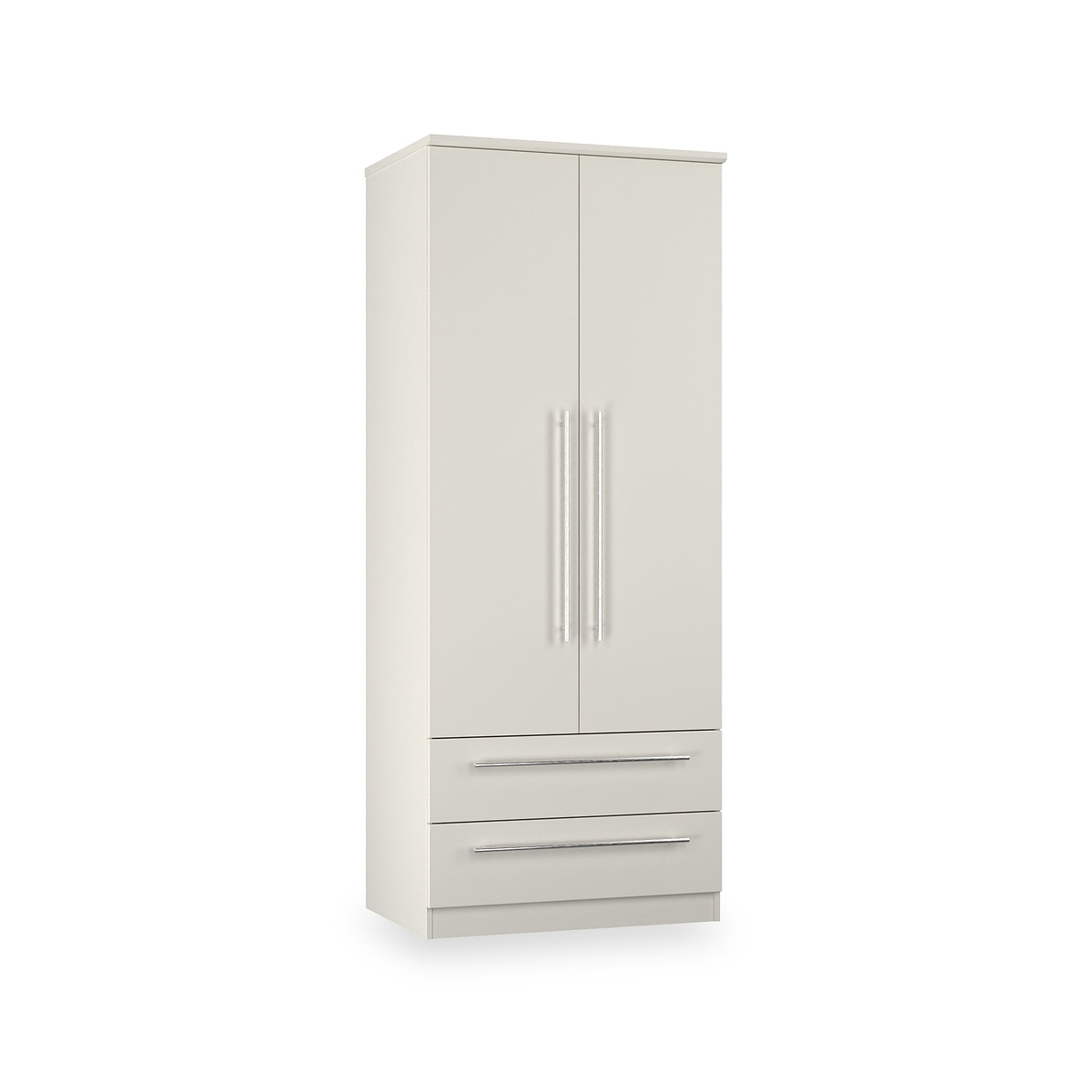 Bramwell Double Wardrobe w Drawers Grey from Roseland Furniture