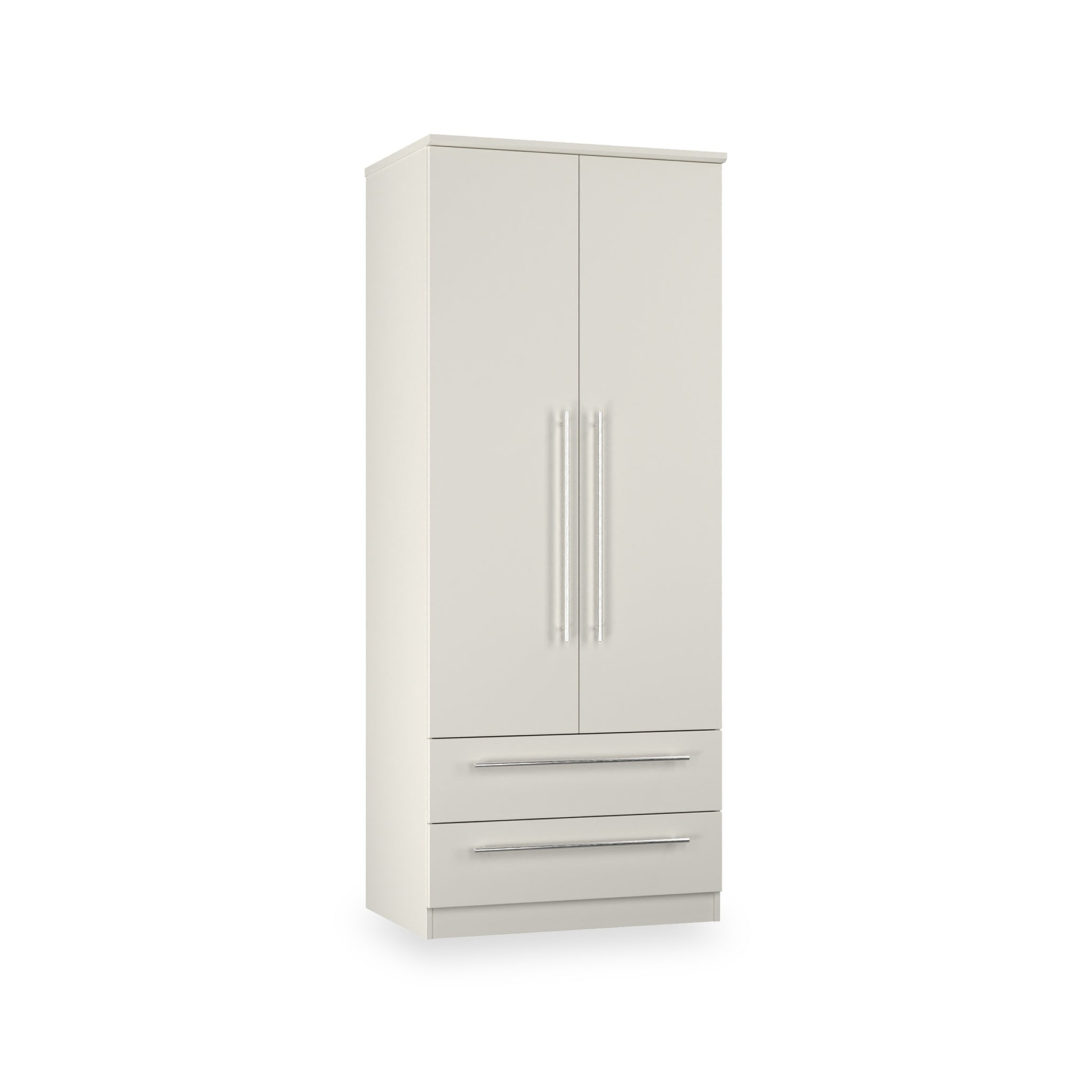 Bramwell Double Wardrobe w Drawers Grey from Roseland Furniture