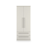 Bramwell Double Wardrobe w Drawers Grey from Roseland Furniture