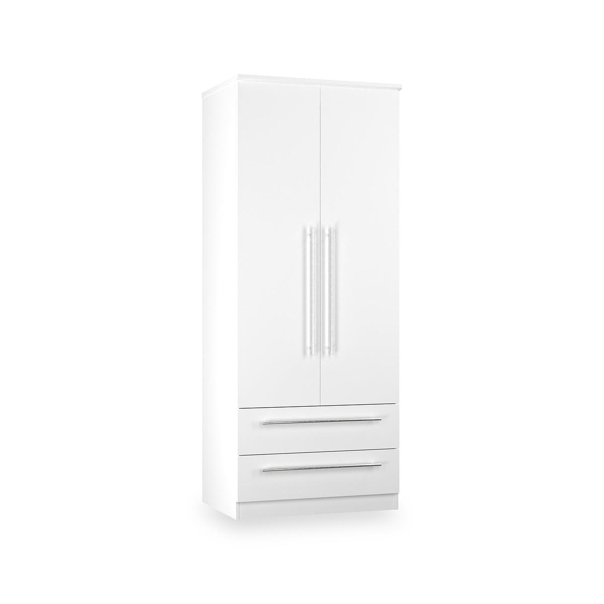 Bramwell Double Wardrobe w Drawers White from Roseland Furniture