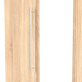 Bramwell Double Mirrored Wardrobe w Drawers Oak from Roseland Furniture