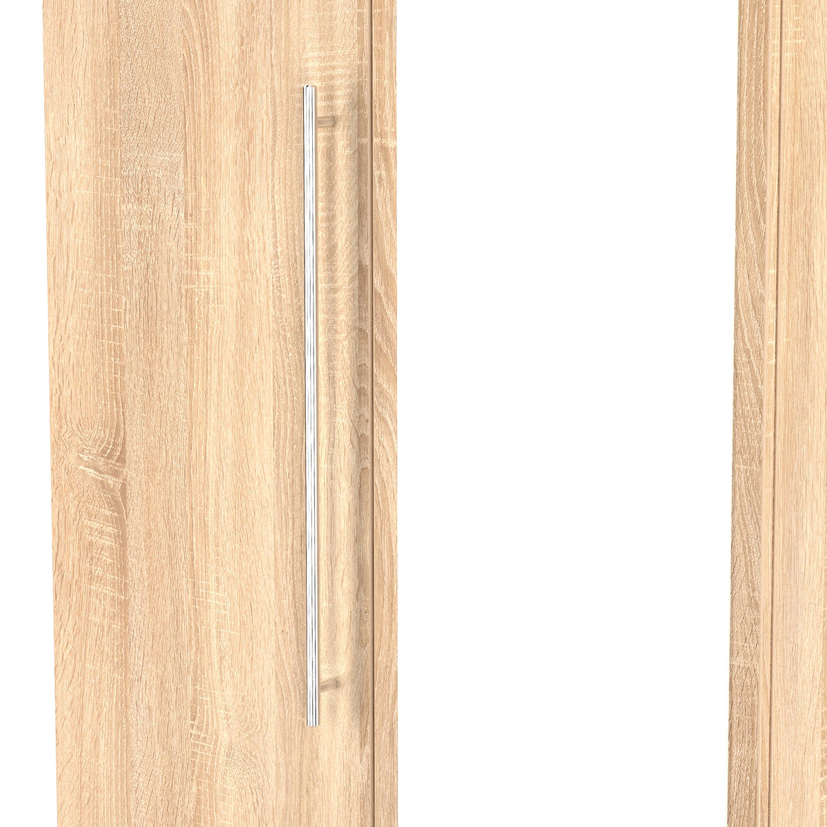 Bramwell Double Mirrored Wardrobe w Drawers Oak from Roseland Furniture