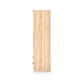Bramwell Double Mirrored Wardrobe w Drawers Oak from Roseland Furniture