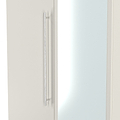 Bramwell Double Mirrored Wardrobe w Drawers Grey from Roseland Furniture