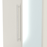 Bramwell Double Mirrored Wardrobe w Drawers Grey from Roseland Furniture