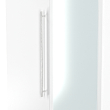 Bramwell Double Mirrored Wardrobe w Drawers White from Roseland Furniture