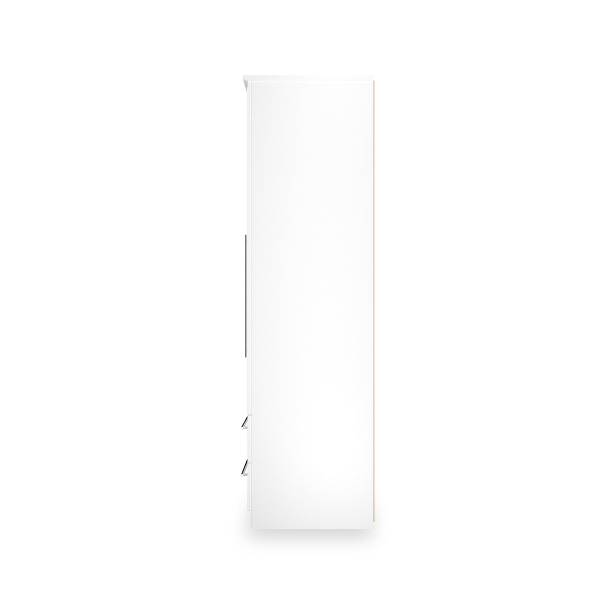 Bramwell Double Mirrored Wardrobe w Drawers White from Roseland Furniture