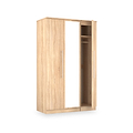Bramwell Triple Mirrored Wardrobe Oak from Roseland Furniture