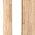 Bramwell Triple Mirrored Wardrobe Oak from Roseland Furniture
