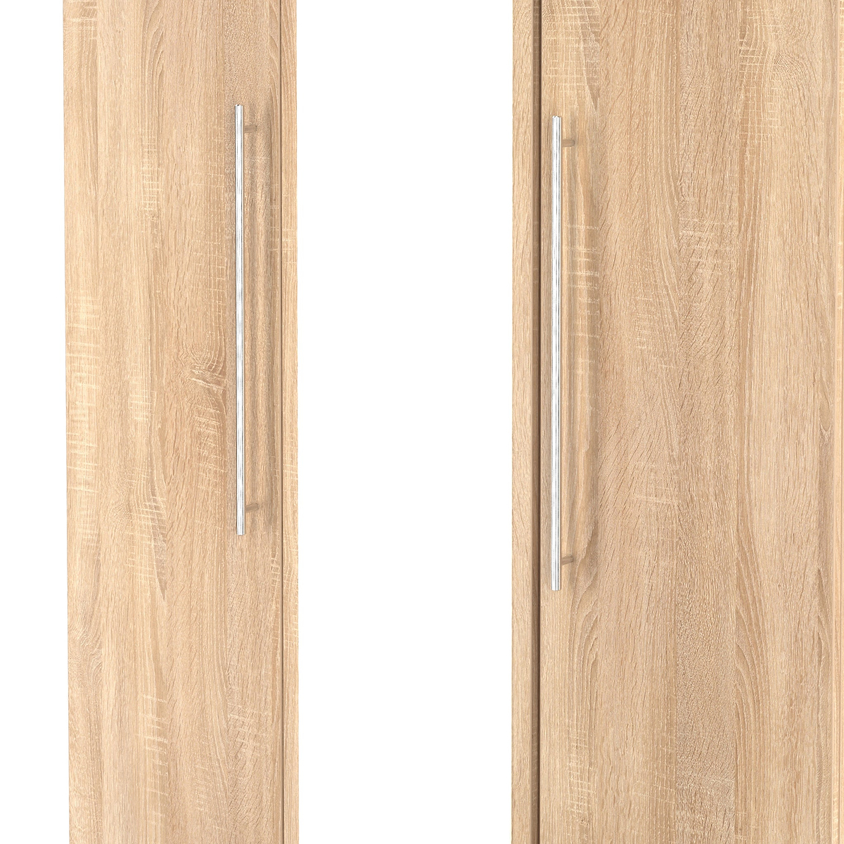Bramwell Triple Mirrored Wardrobe Oak from Roseland Furniture