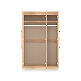 Bramwell Triple Mirrored Wardrobe Oak from Roseland Furniture