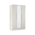 Bramwell Triple Mirrored Wardrobe Grey from Roseland Furniture