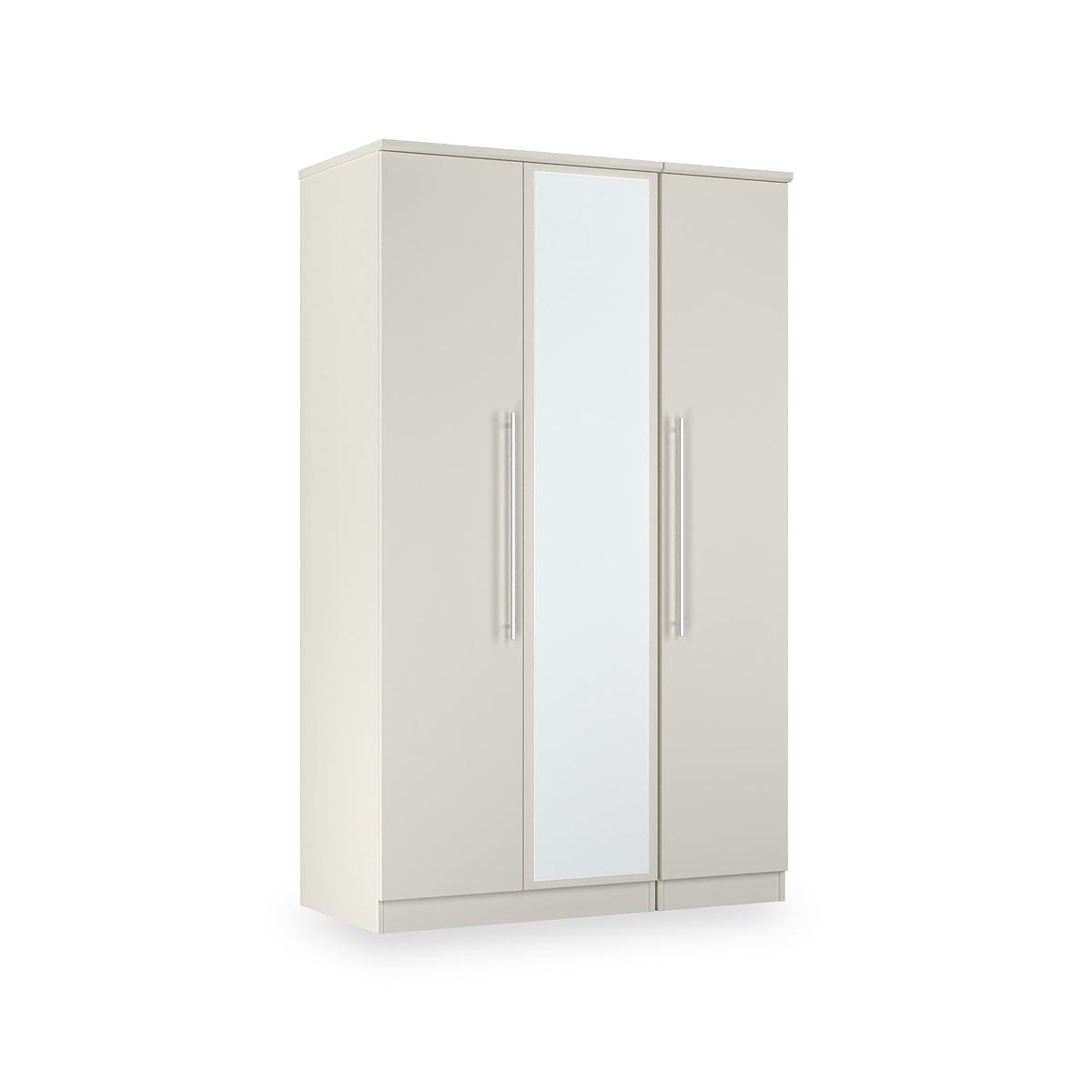 Bramwell Triple Mirrored Wardrobe Grey from Roseland Furniture