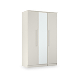 Bramwell Triple Mirrored Wardrobe Grey from Roseland Furniture