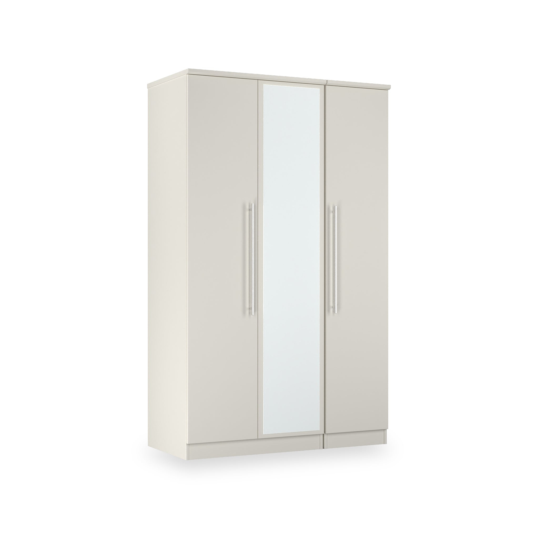 Bramwell Triple Mirrored Wardrobe Grey from Roseland Furniture