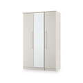 Bramwell Triple Mirrored Wardrobe Grey from Roseland Furniture