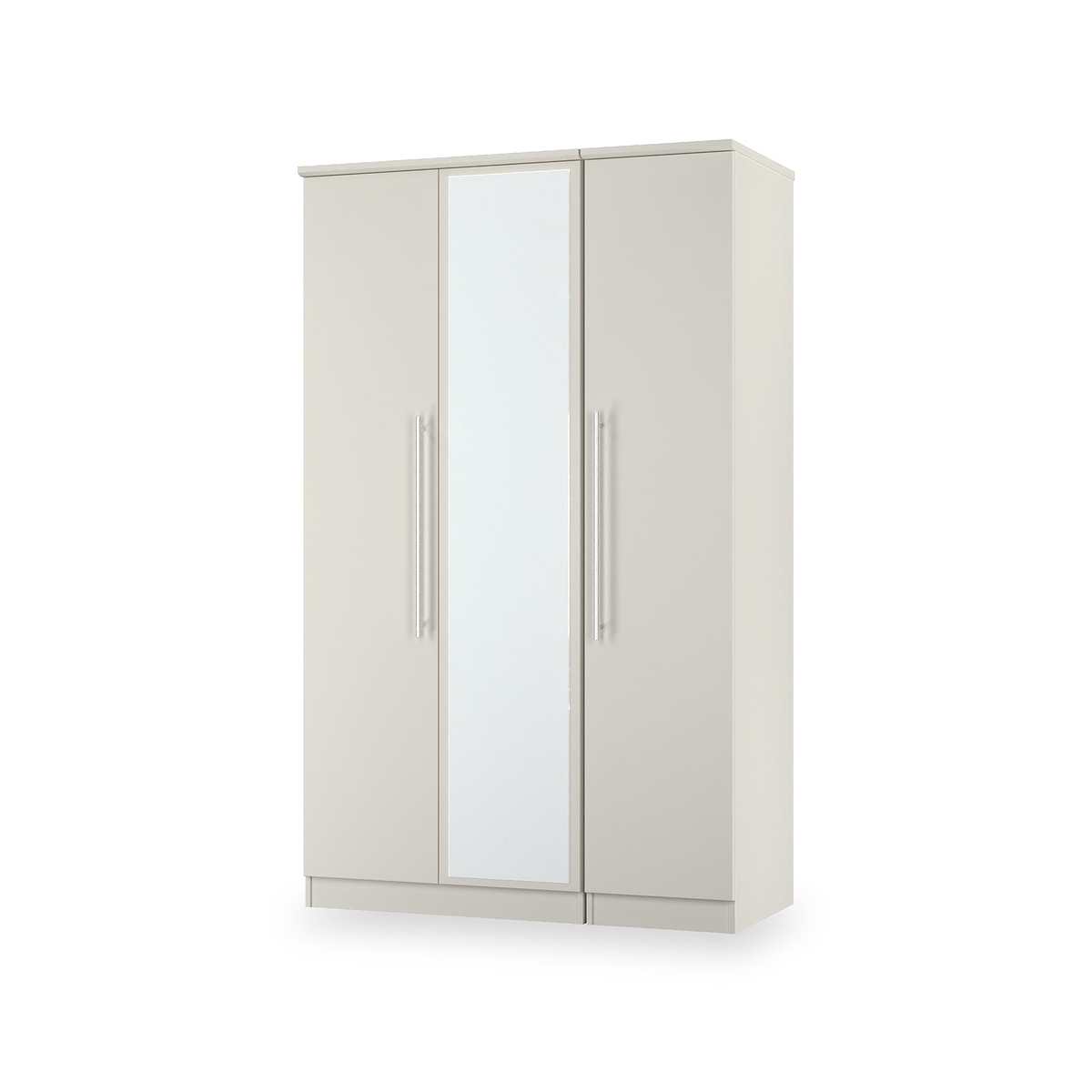 Bramwell Triple Mirrored Wardrobe Grey from Roseland Furniture