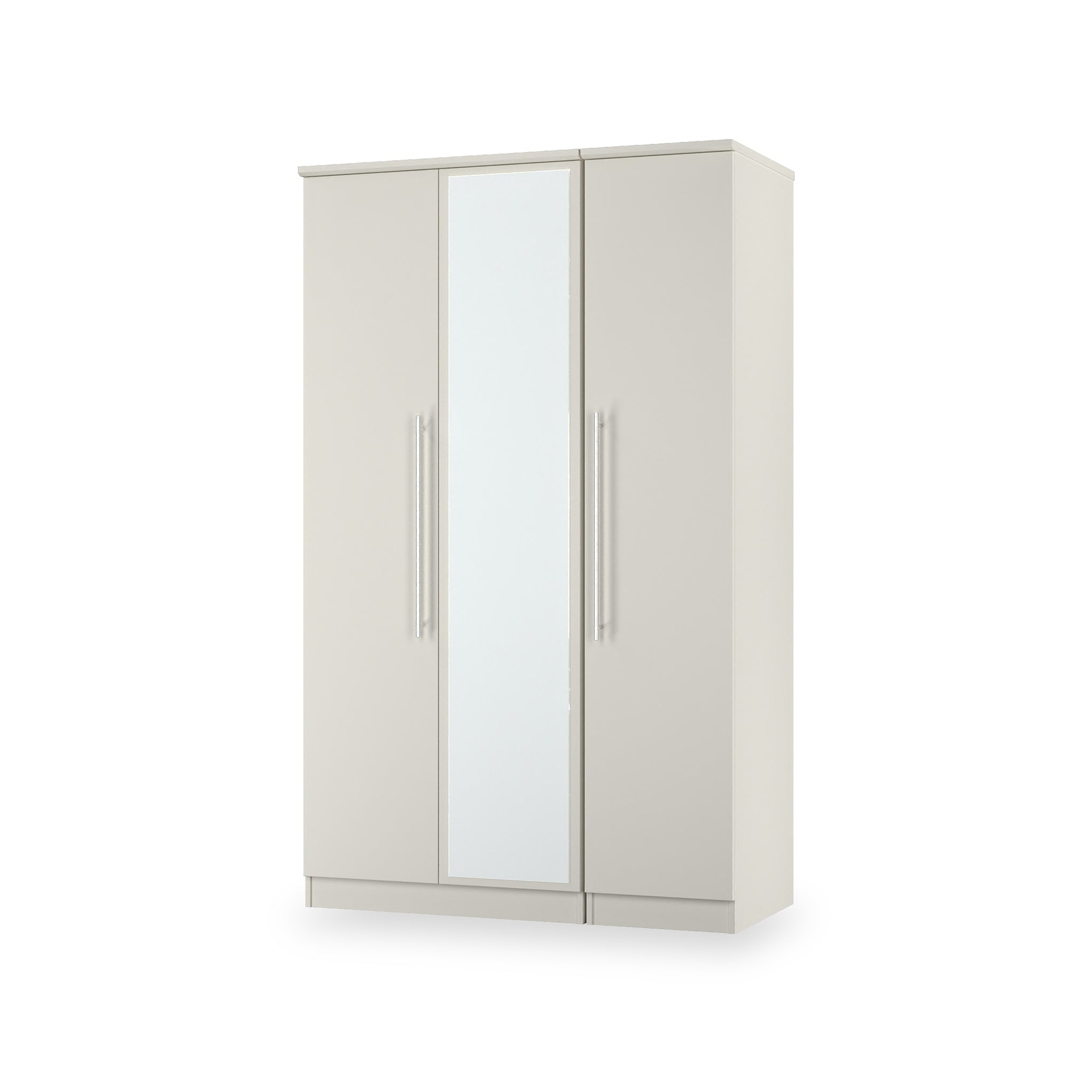 Bramwell Triple Mirrored Wardrobe Grey from Roseland Furniture