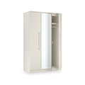 Bramwell Triple Mirrored Wardrobe Grey from Roseland Furniture
