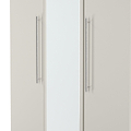 Bramwell Triple Mirrored Wardrobe Grey from Roseland Furniture