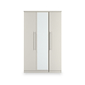 Bramwell Triple Mirrored Wardrobe Grey from Roseland Furniture