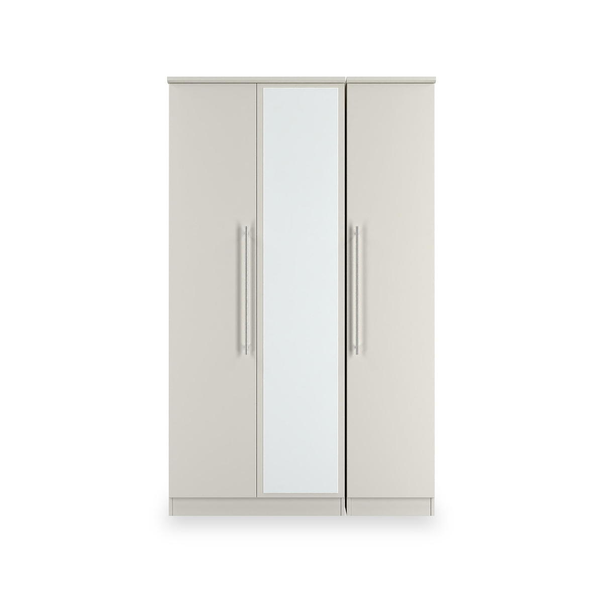 Bramwell Triple Mirrored Wardrobe Grey from Roseland Furniture