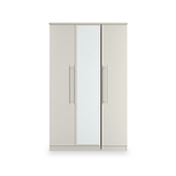 Bramwell Triple Mirrored Wardrobe Grey from Roseland Furniture