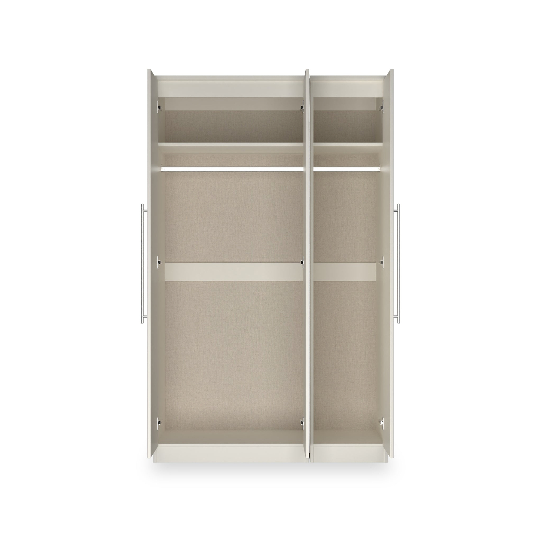 Bramwell Triple Mirrored Wardrobe Grey from Roseland Furniture