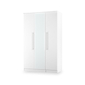 Bramwell Triple Mirrored Wardrobe White from Roseland Furniture