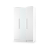 Bramwell Triple Mirrored Wardrobe White from Roseland Furniture