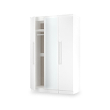 Bramwell Triple Mirrored Wardrobe White from Roseland Furniture