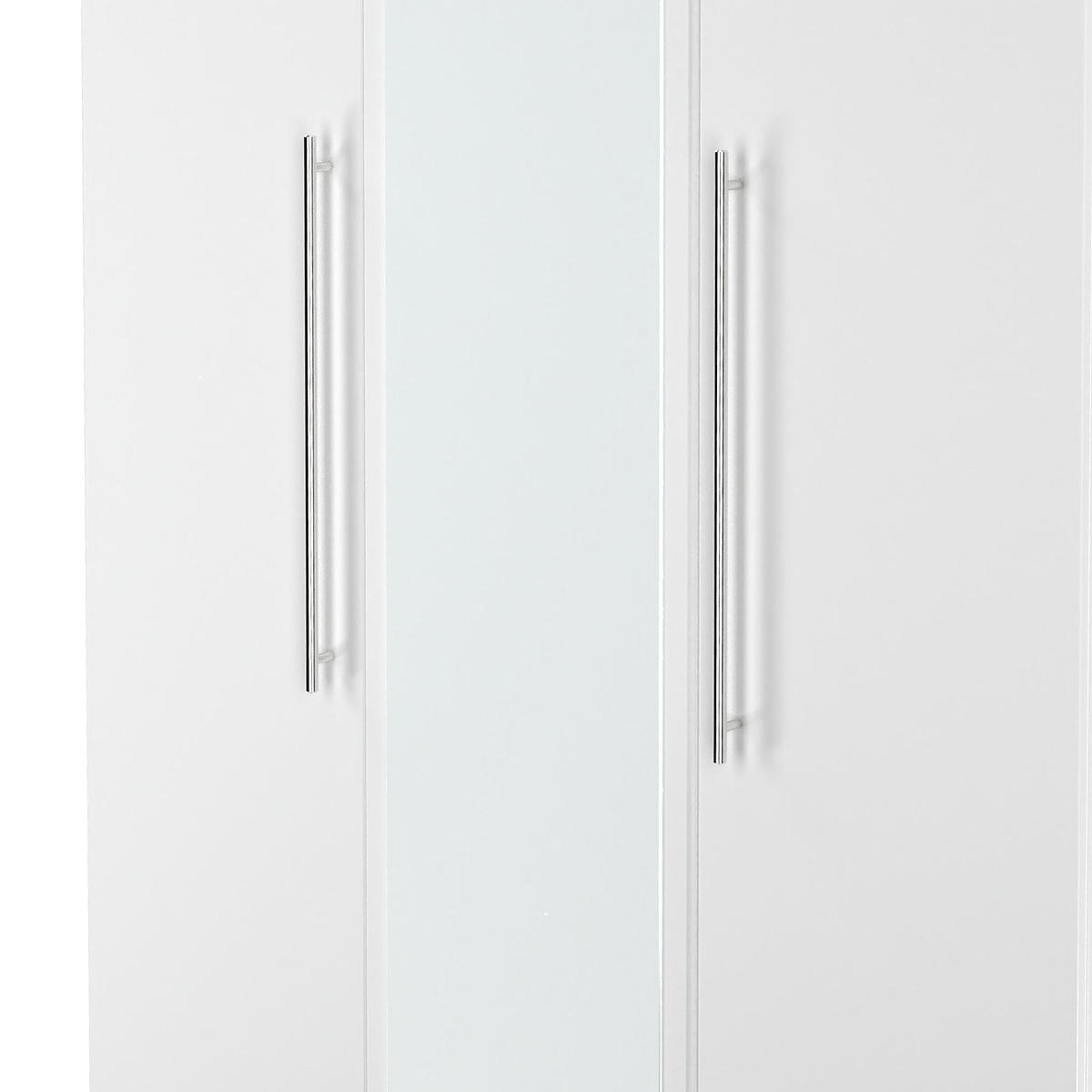 Bramwell Triple Mirrored Wardrobe White from Roseland Furniture