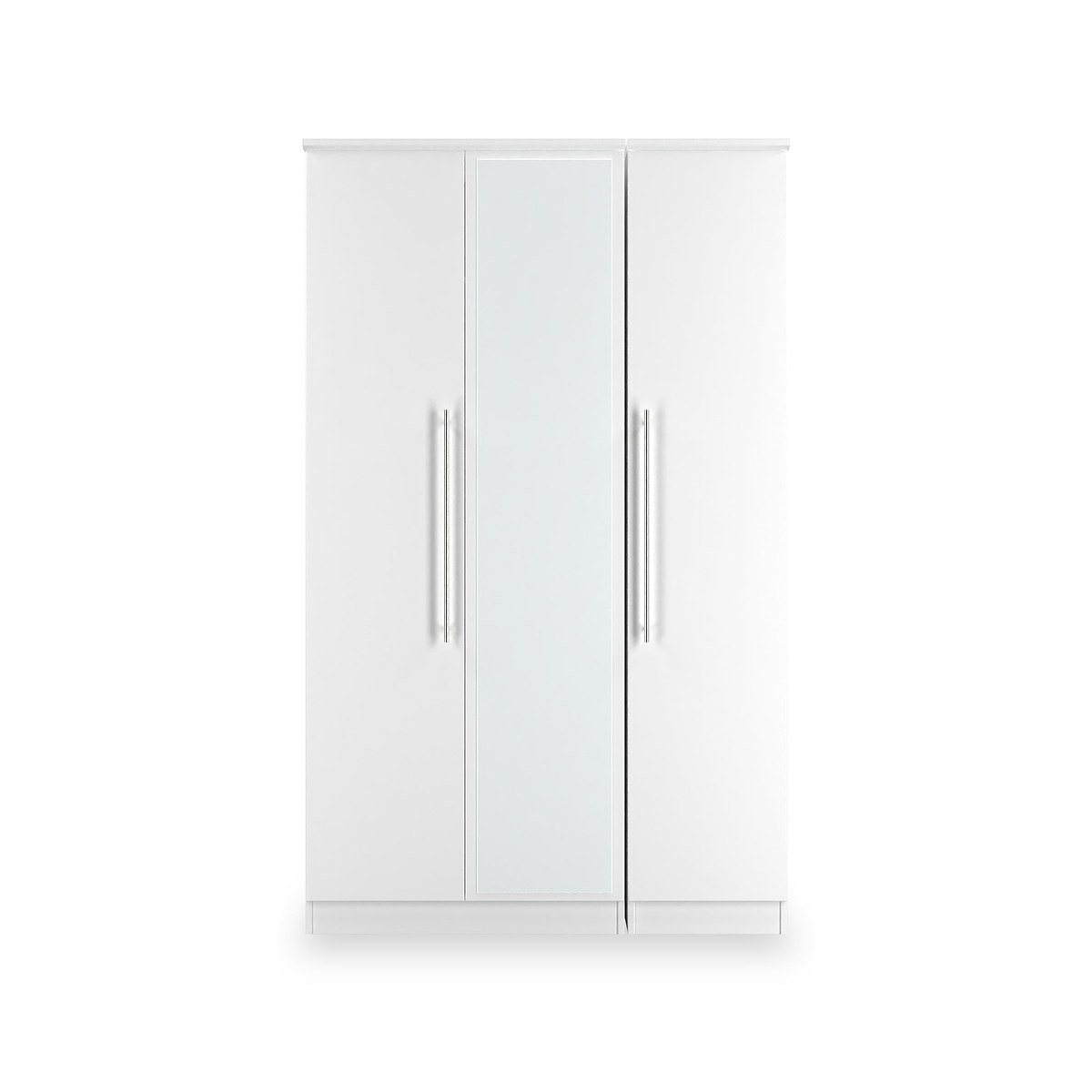 Bramwell Triple Mirrored Wardrobe White from Roseland Furniture