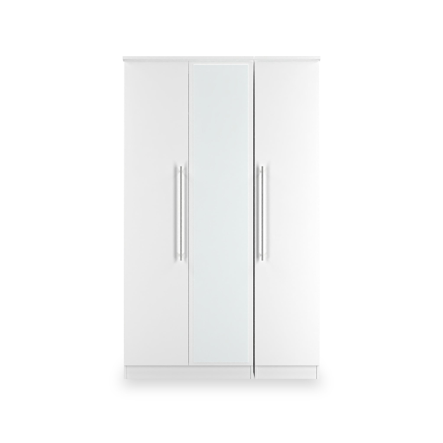Bramwell Triple Mirrored Wardrobe White from Roseland Furniture