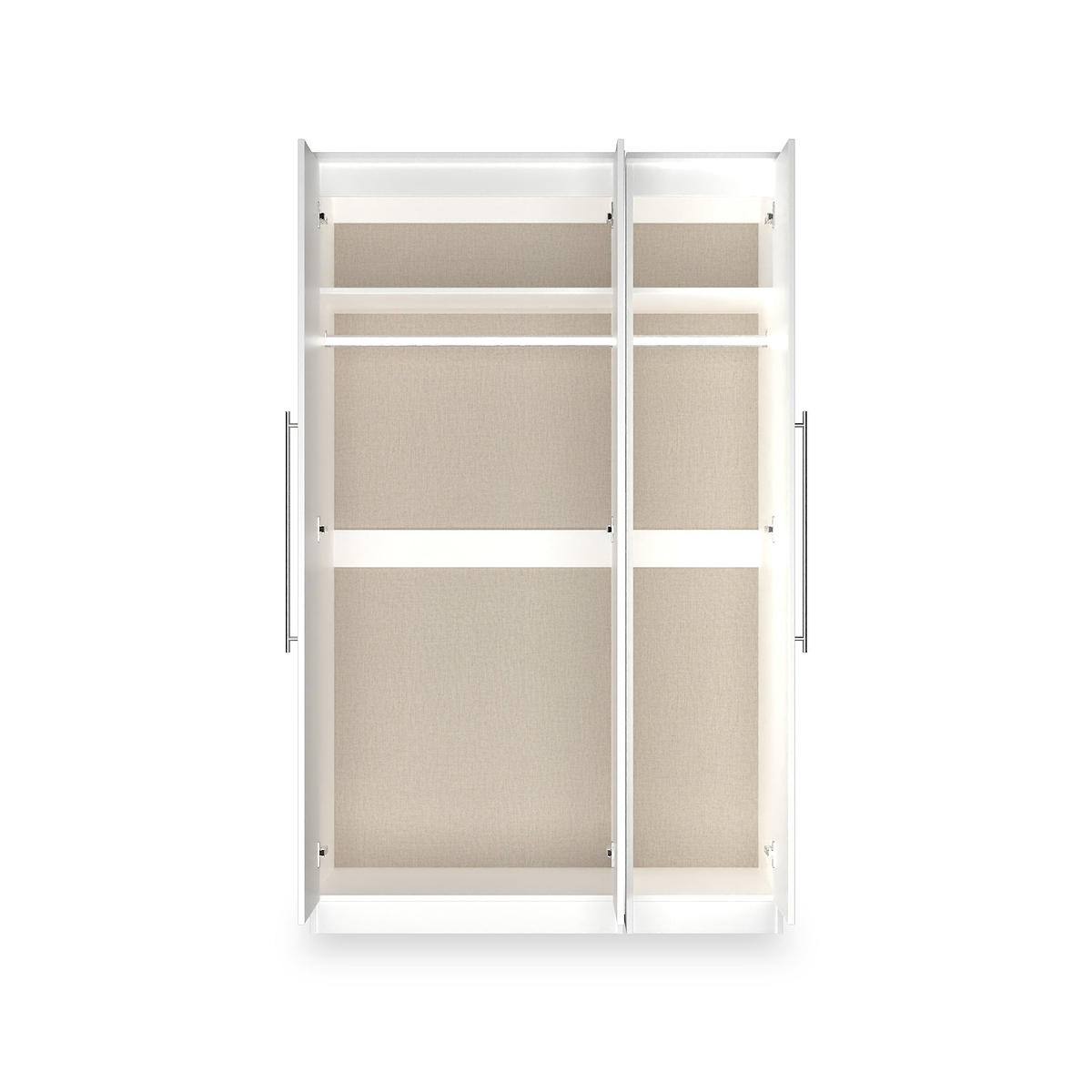 Bramwell Triple Mirrored Wardrobe White from Roseland Furniture